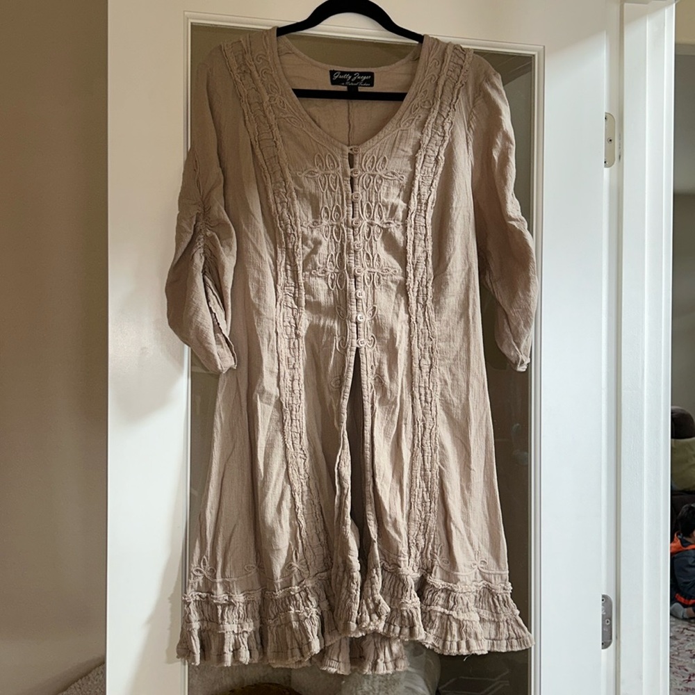 Goretti Zueger Boho embroidered dress Size M